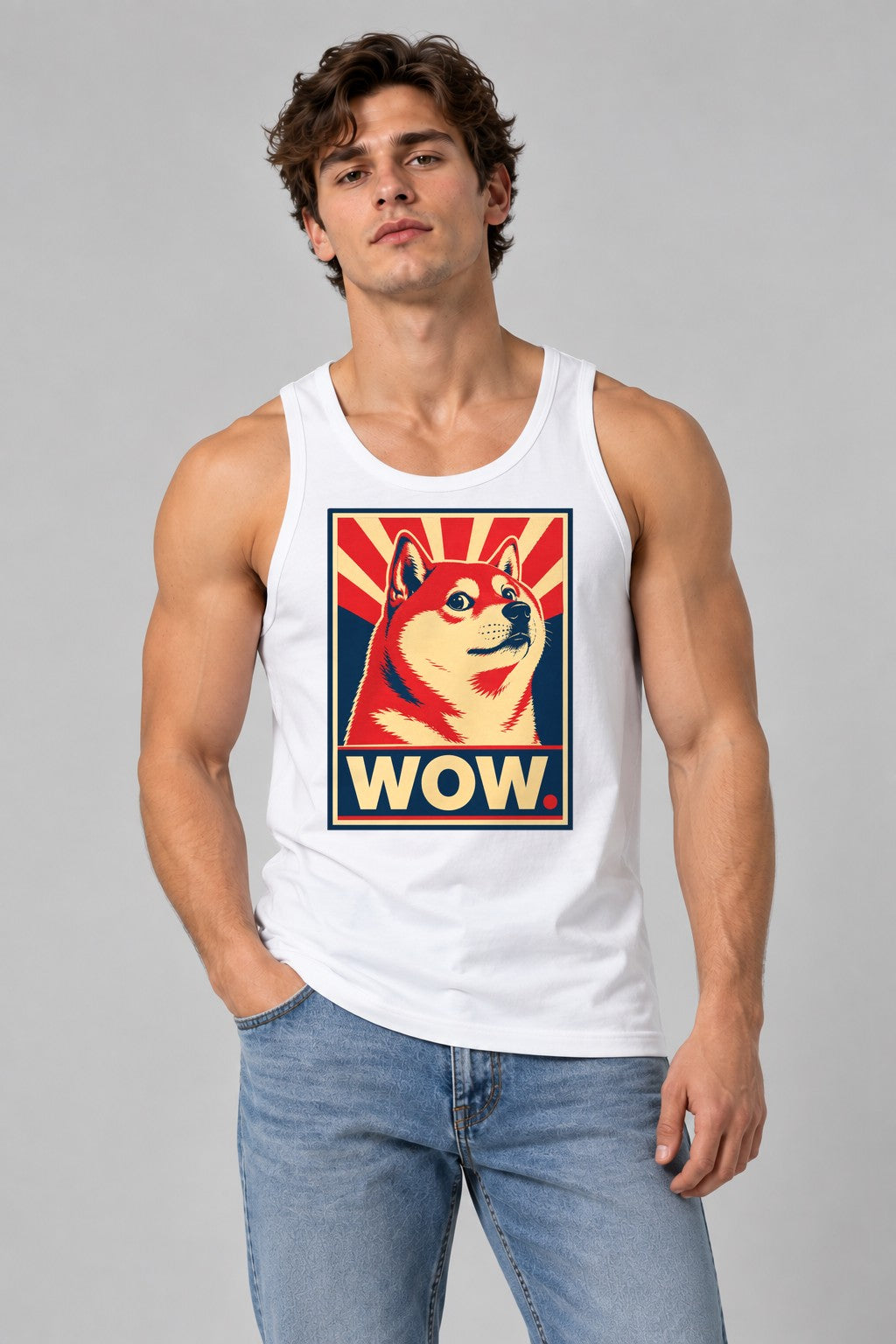 Doge Wow Poster - White