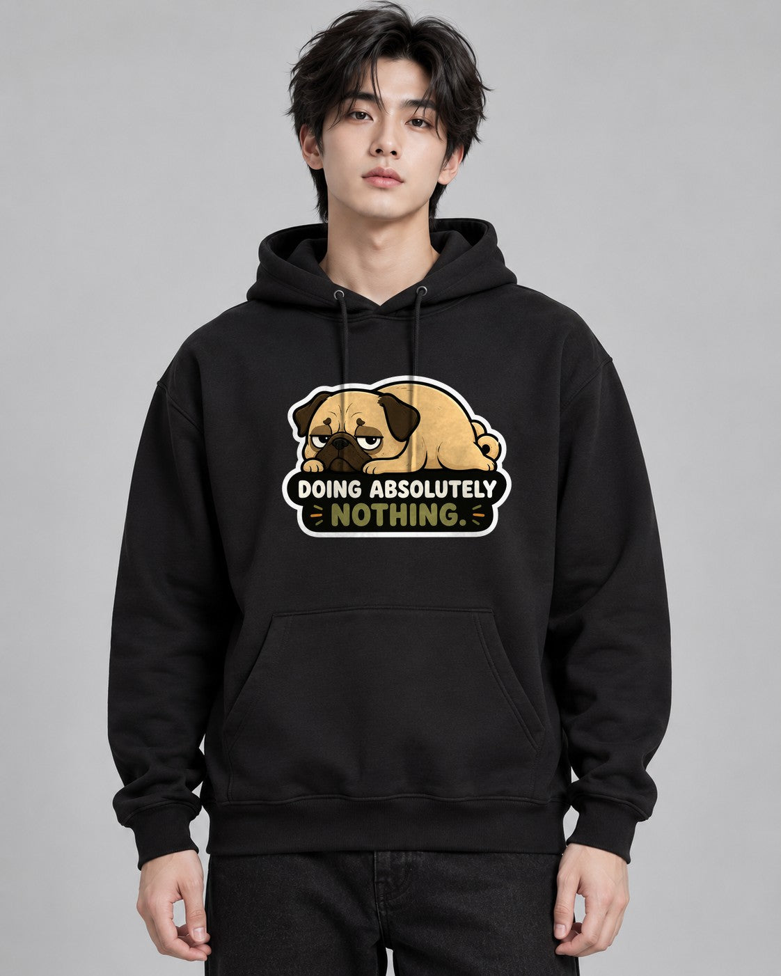 Doing Absolutely Nothing Funny Lazy - Black