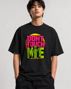 Don't Touch Me Cactus Shirt - Retro Desert Sunset Graphic Tee - Black