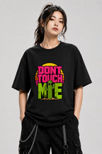 Don't Touch Me Cactus Shirt - Retro Desert Sunset Graphic Tee - Black