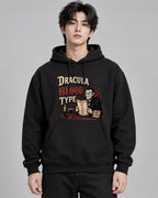 Dracula Blood Type Menu All Positive - Black