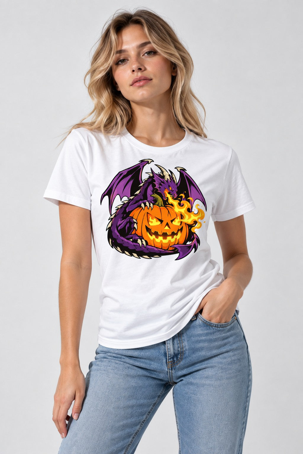 Dragon Guardian Pumpkin - White