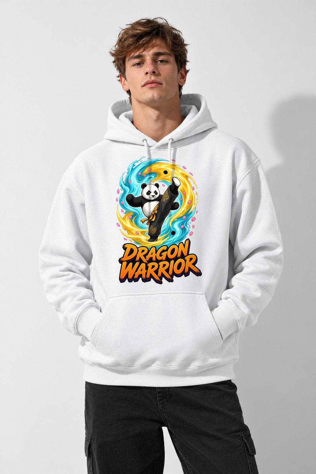 Dragon Warrior Panda - White