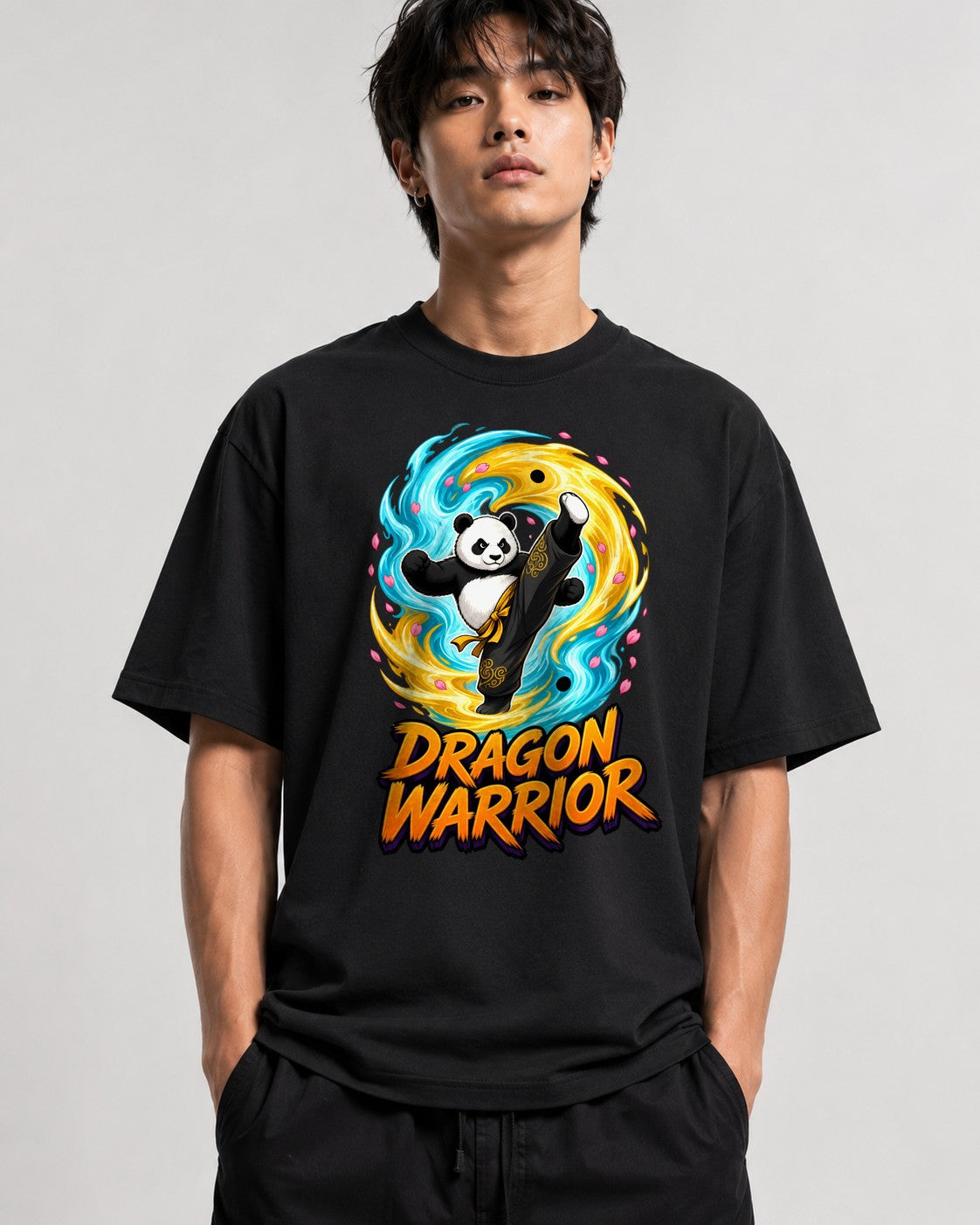 Dragon Warrior Panda - Black