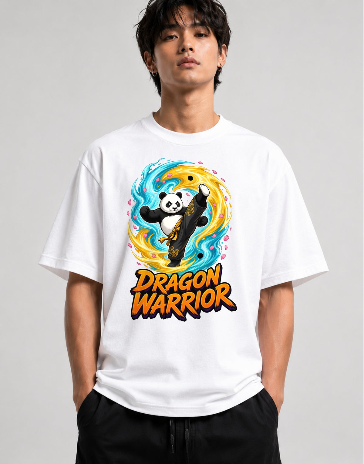 Dragon Warrior Panda - White