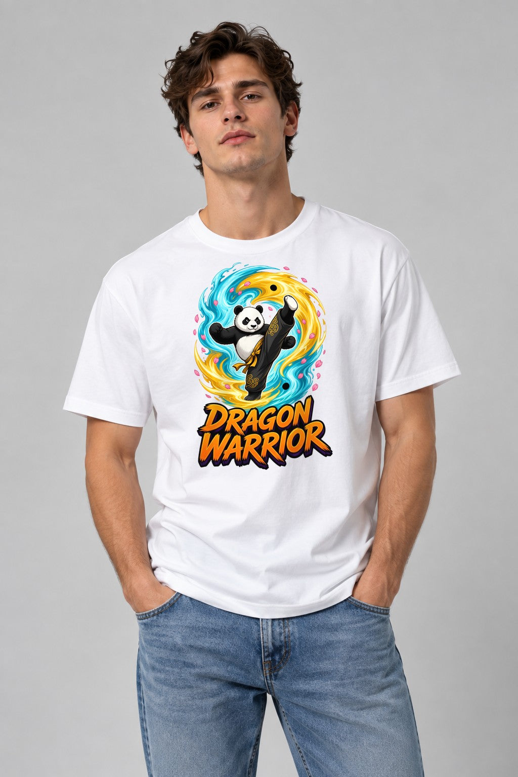 Dragon Warrior Panda - White