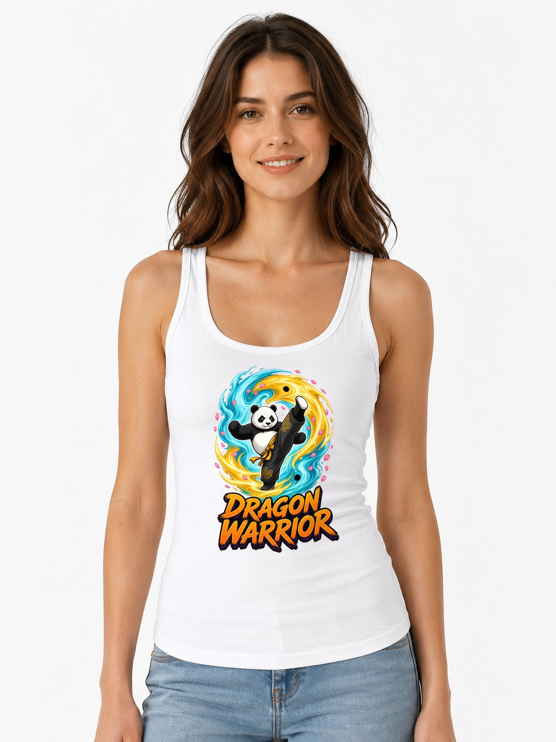 Dragon Warrior Panda - White