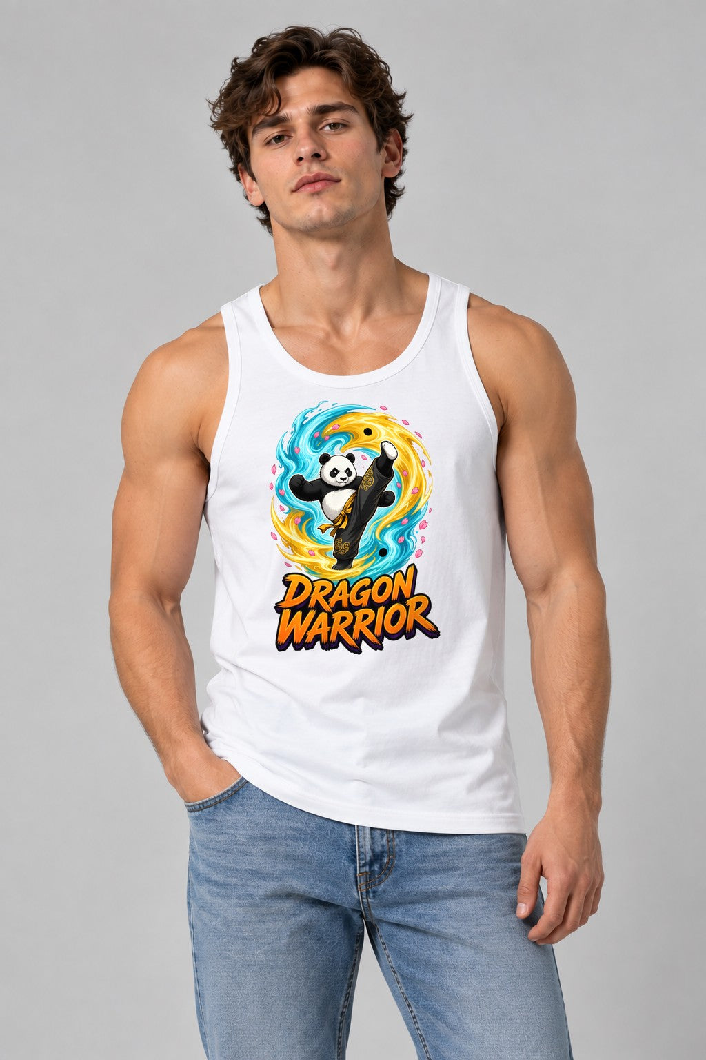 Dragon Warrior Panda - White