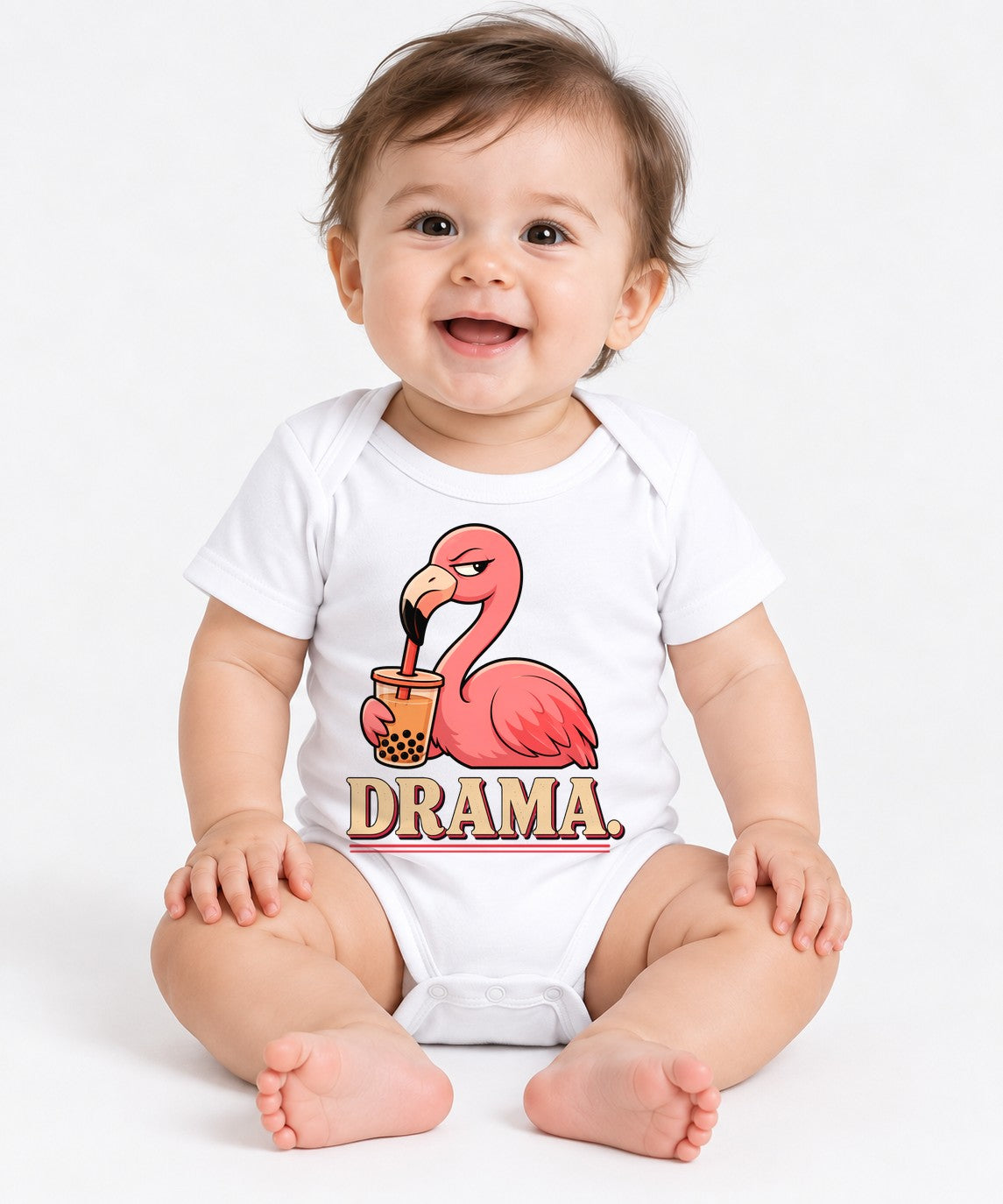 Drama Boba Flamingo - White