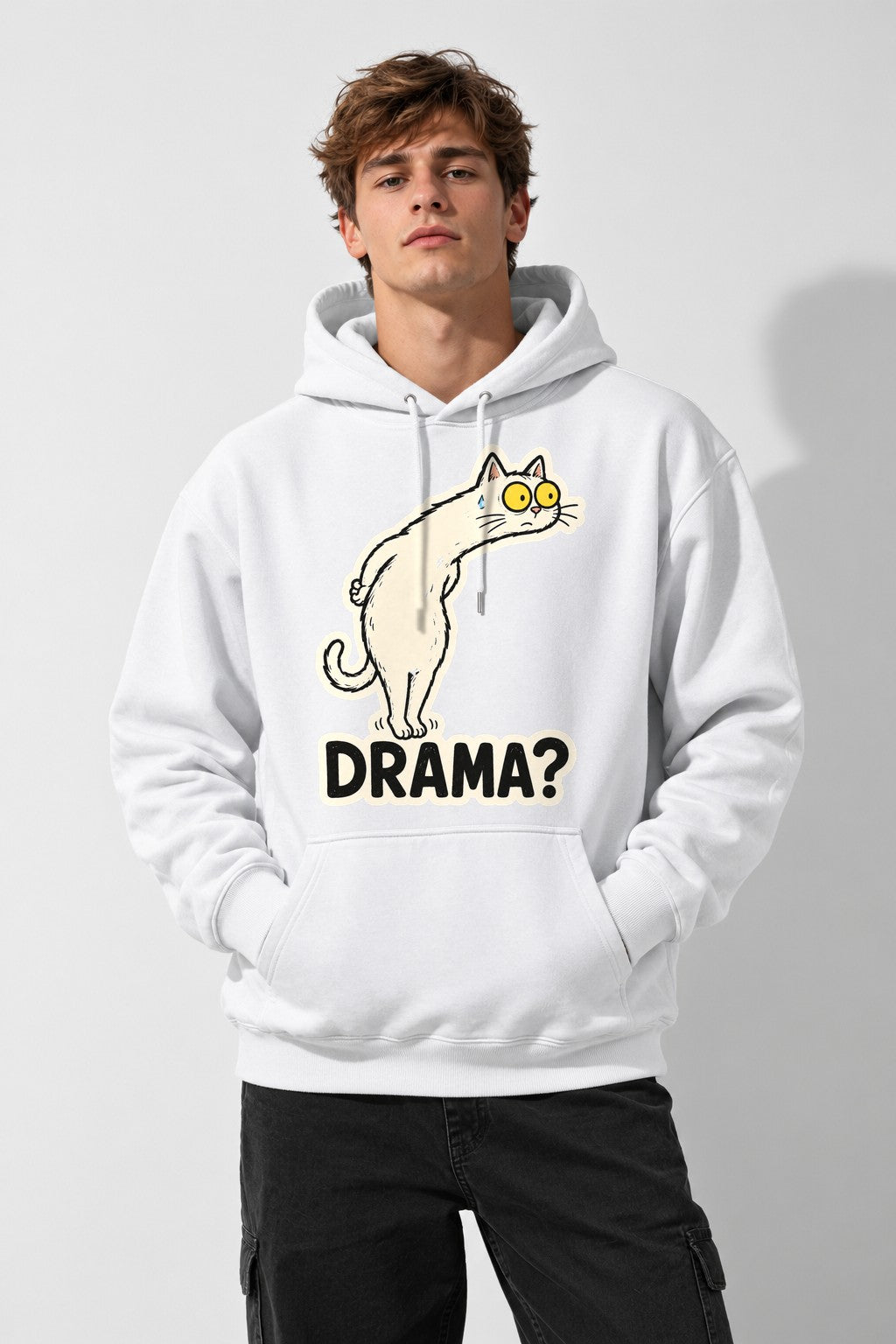 Drama Cat - White