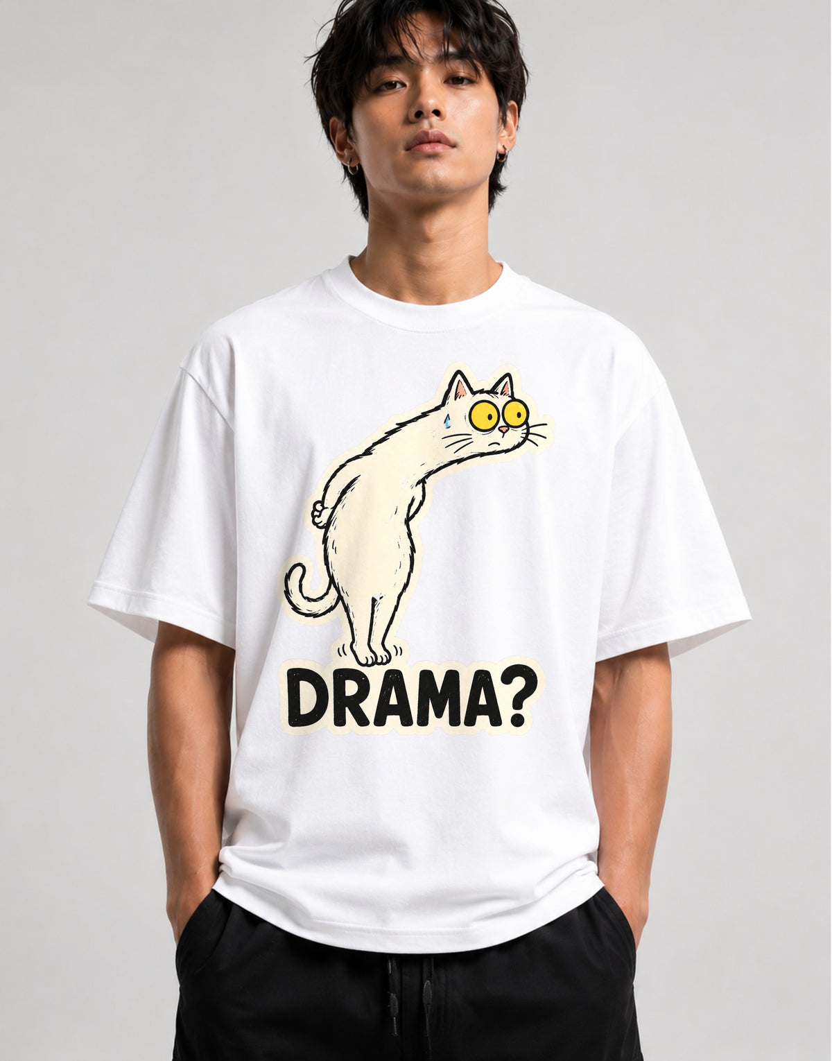 Drama Cat - White