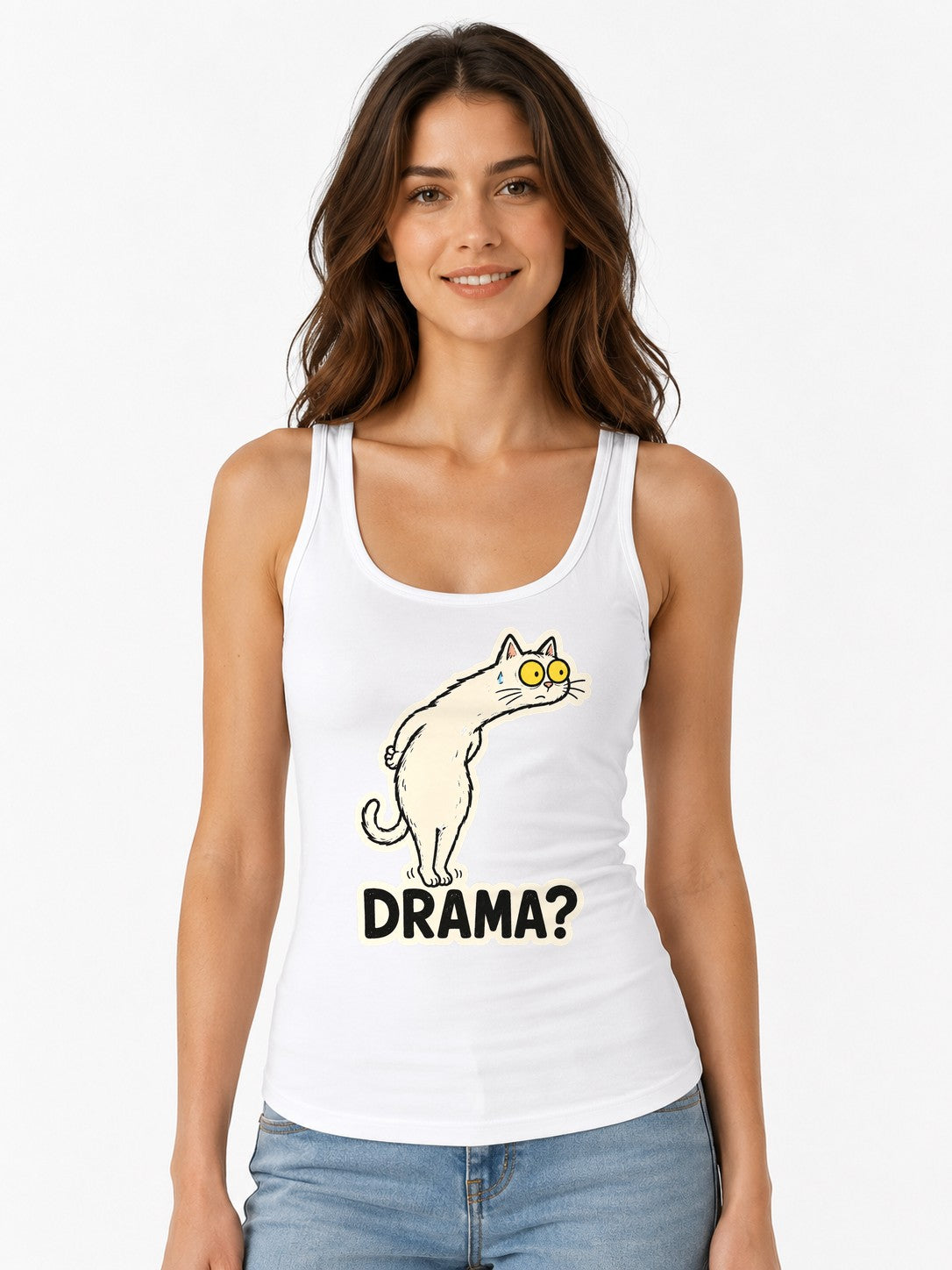 Drama Cat - White