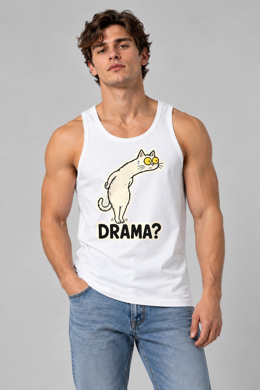 Drama Cat - White