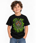 Dripping Psychedelic Cat - Black