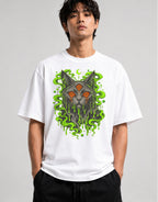 Dripping Psychedelic Cat - White