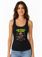 Drop The Beat Pug DJ Shirt - Funny Music Lover Gift - Black
