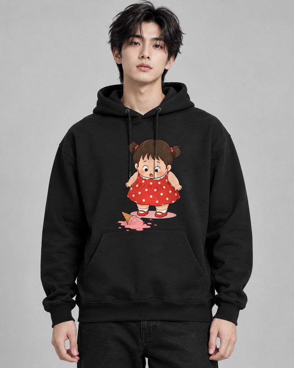 Dropped Ice Cream - Black