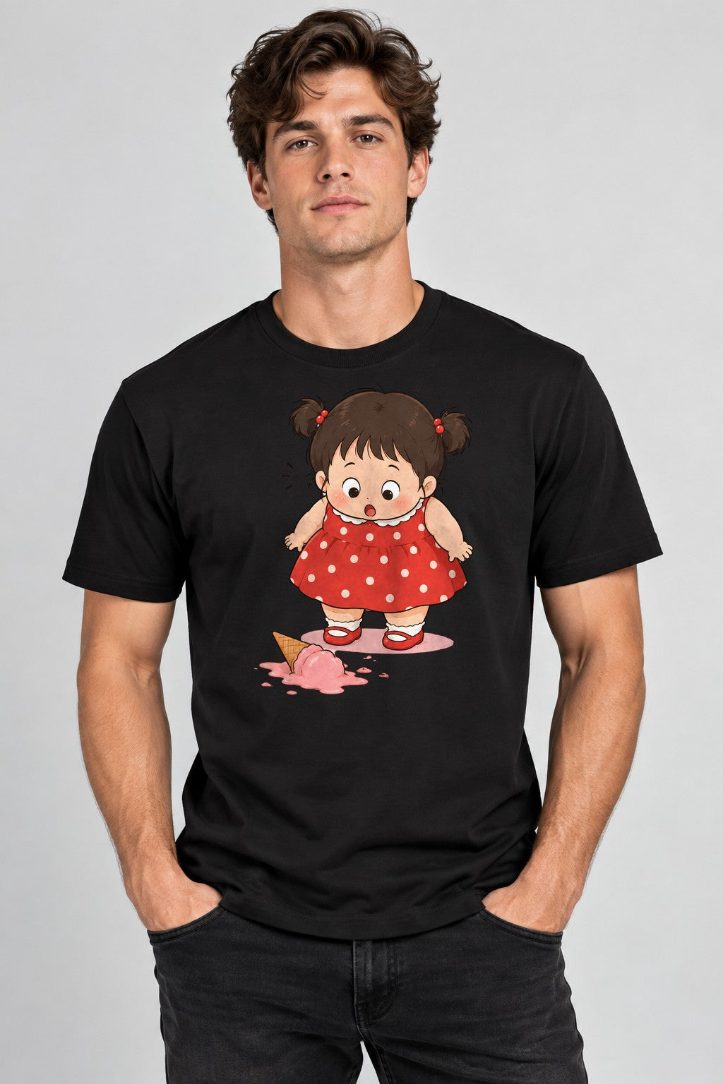 Dropped Ice Cream - Black