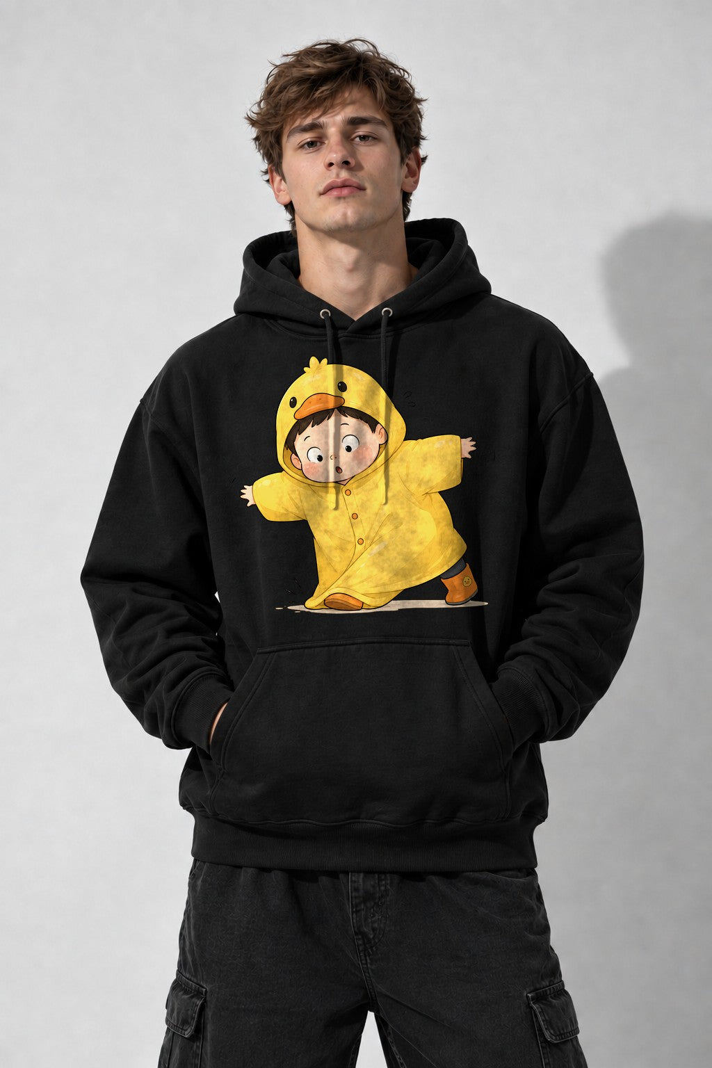Duck Raincoat Kid - Black