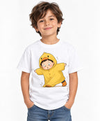 Duck Raincoat Kid - White