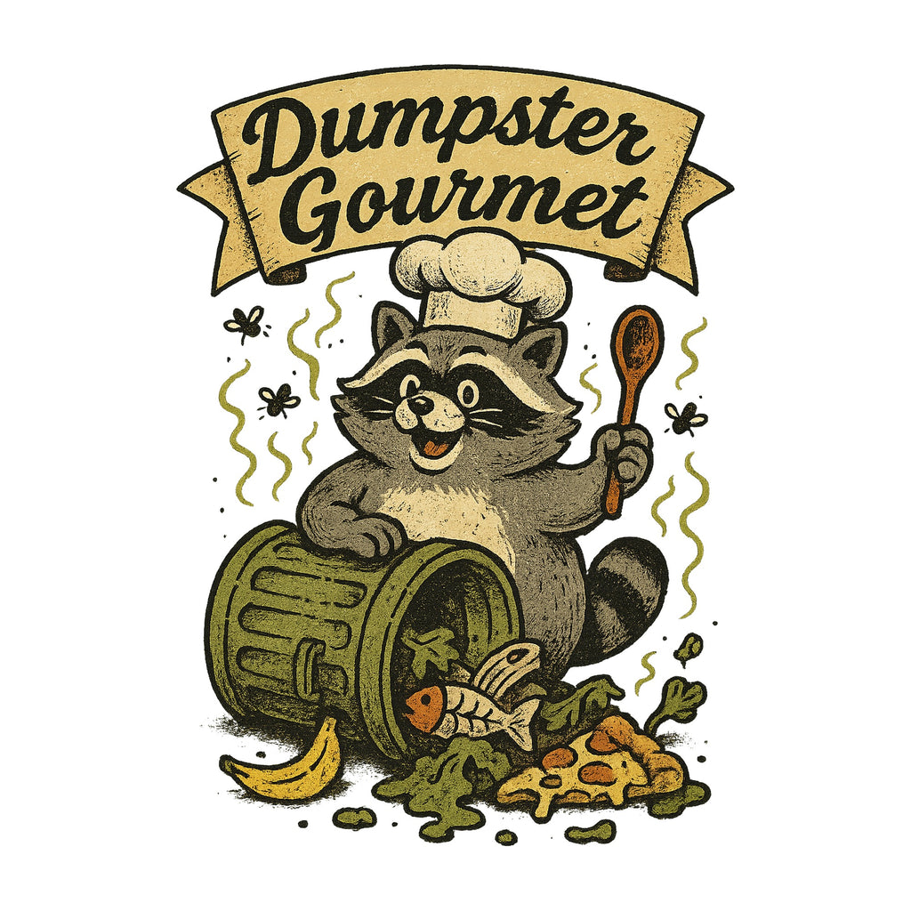 Dumpster Gourmet Raccoon