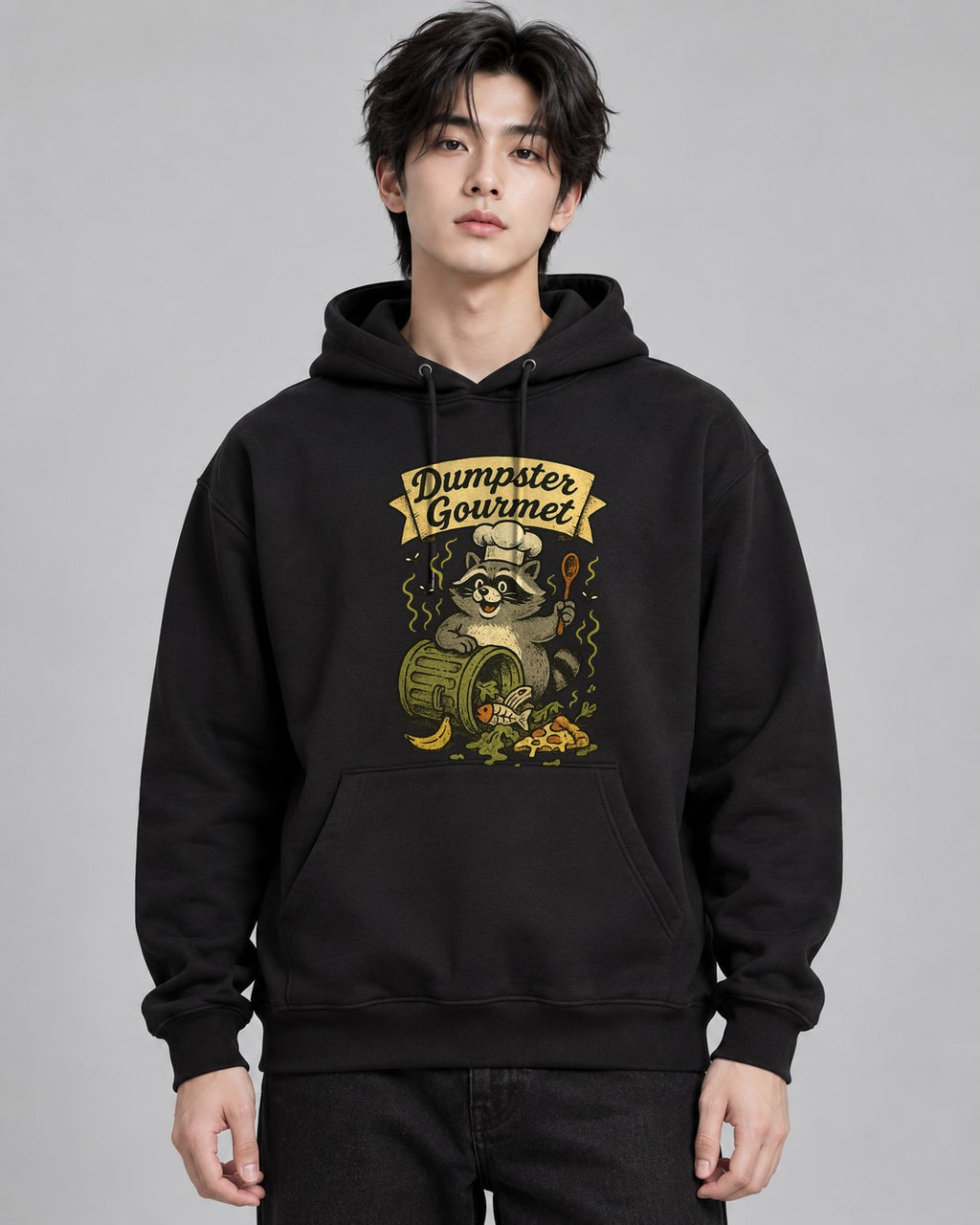Dumpster Gourmet Raccoon - Black