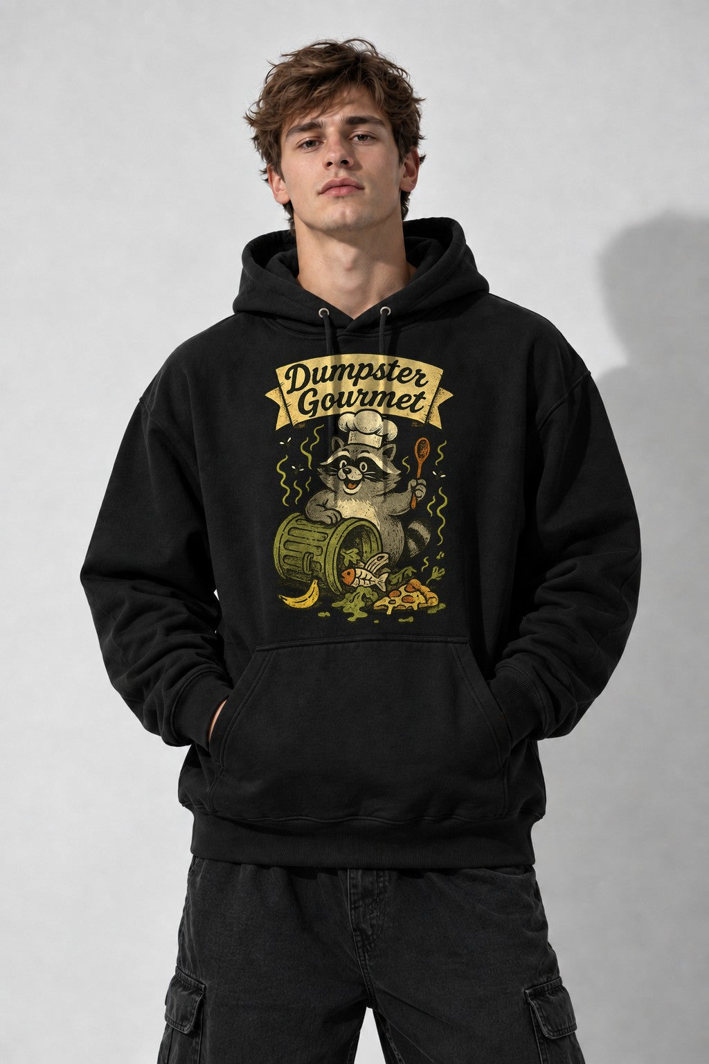 Dumpster Gourmet Raccoon - Black