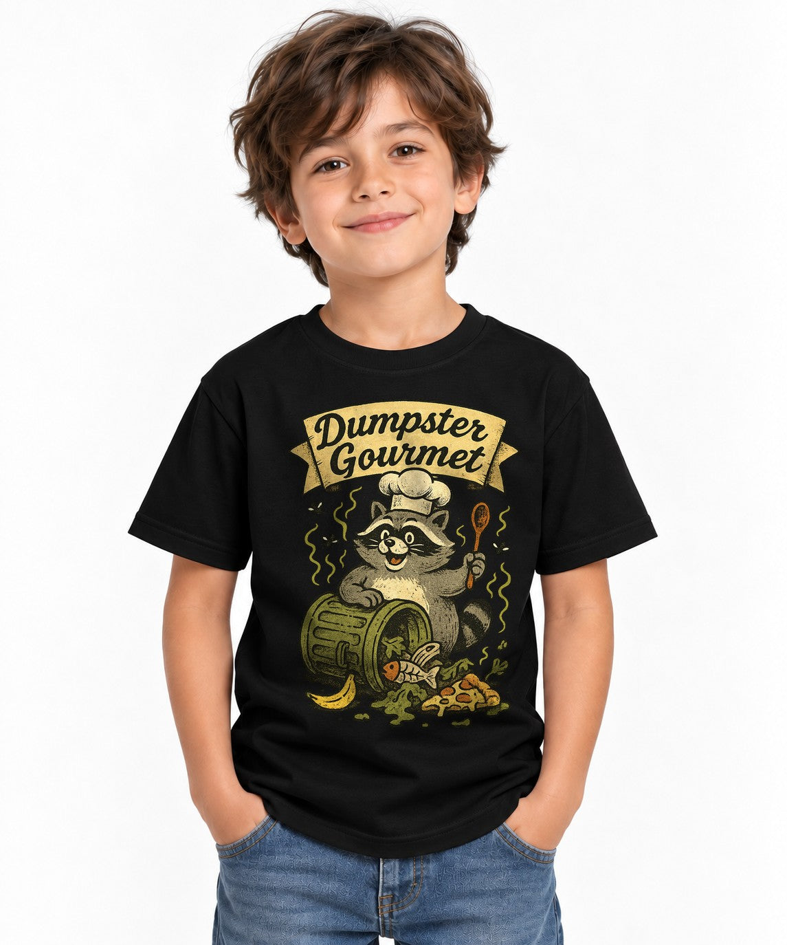 Dumpster Gourmet Raccoon - Black