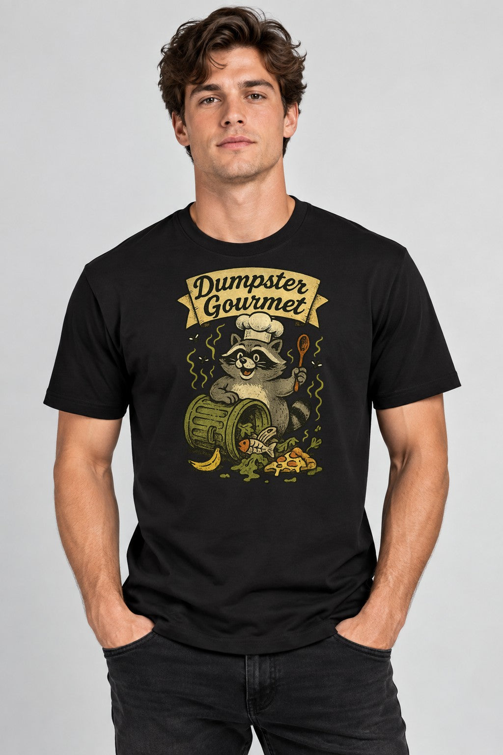 Dumpster Gourmet Raccoon - Black