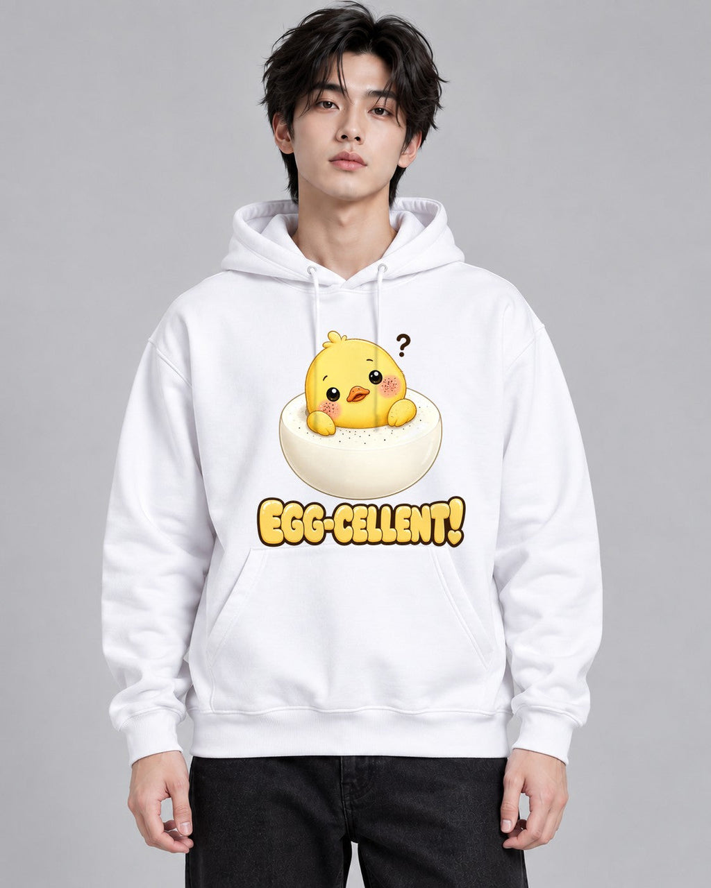 Egg-cellent Chick - White