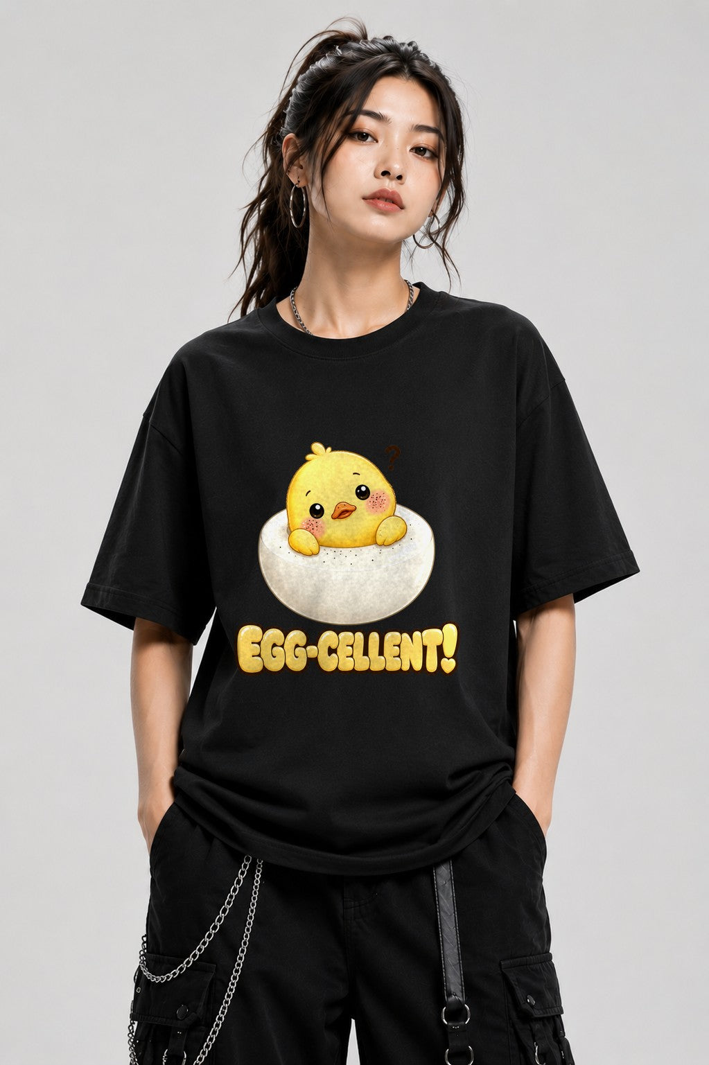 Egg-cellent Chick - Black