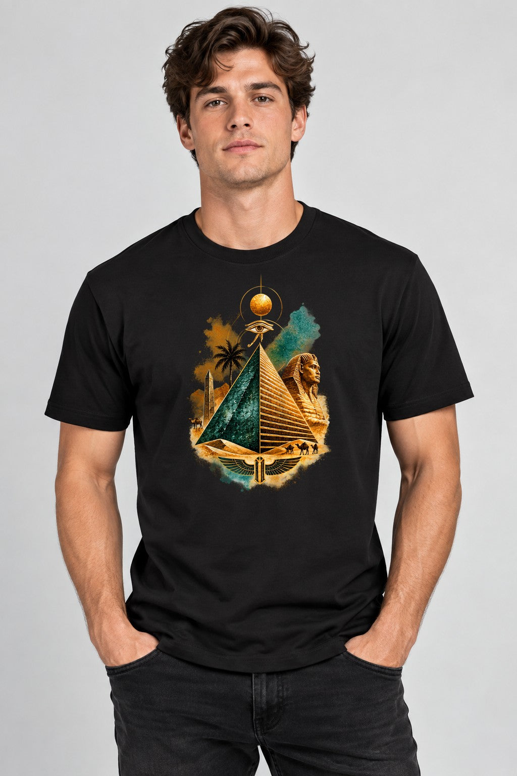 Egyptian Pyramid Glory - Black