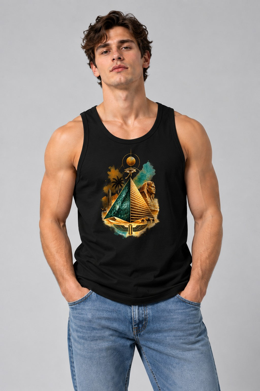 Egyptian Pyramid Glory - Black