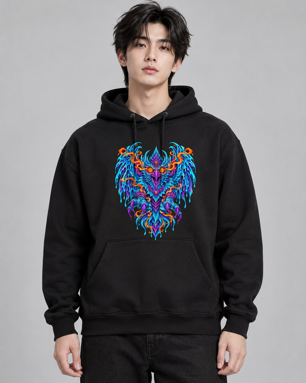 Elemental Phoenix Dragon - Black