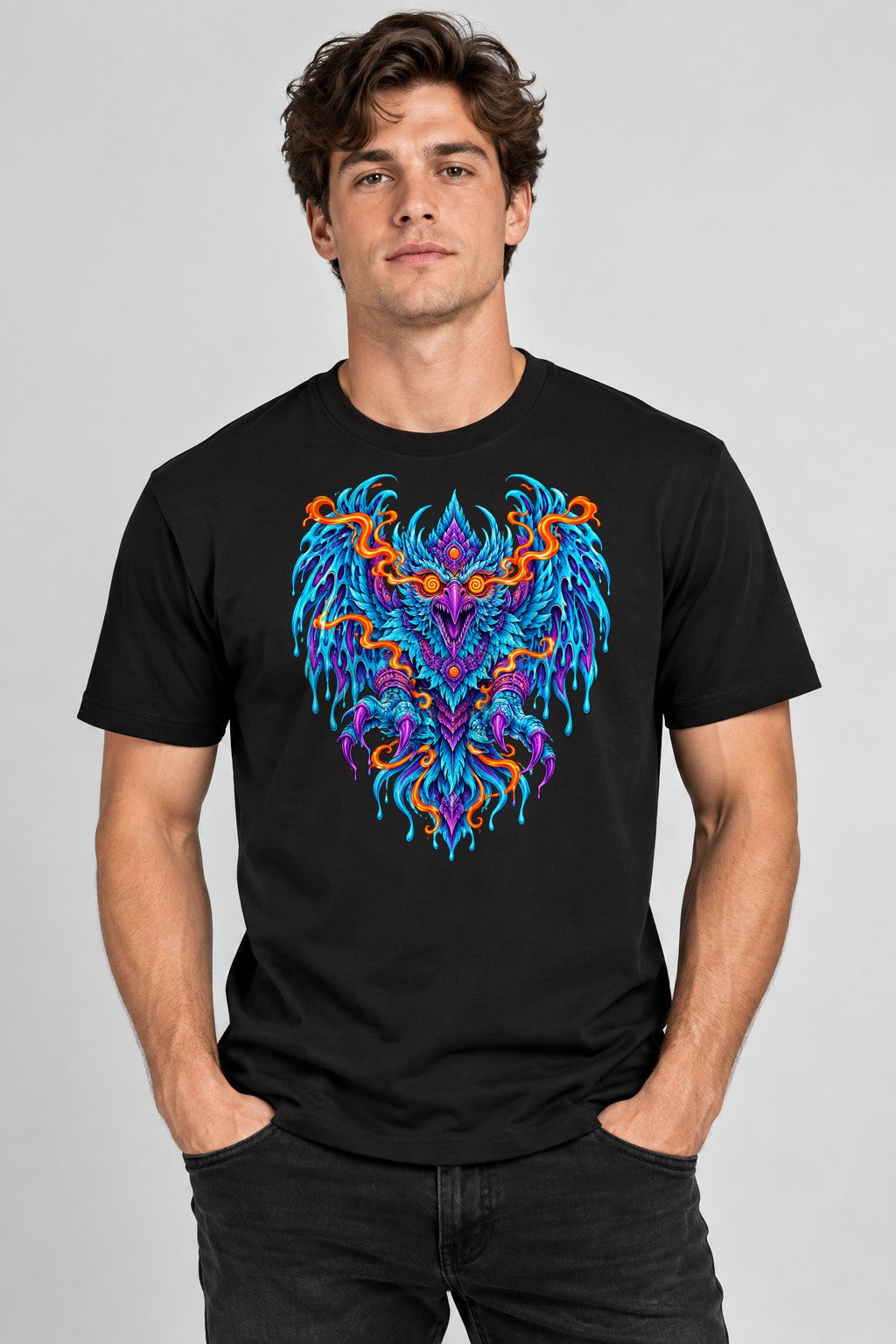 Elemental Phoenix Dragon - Black