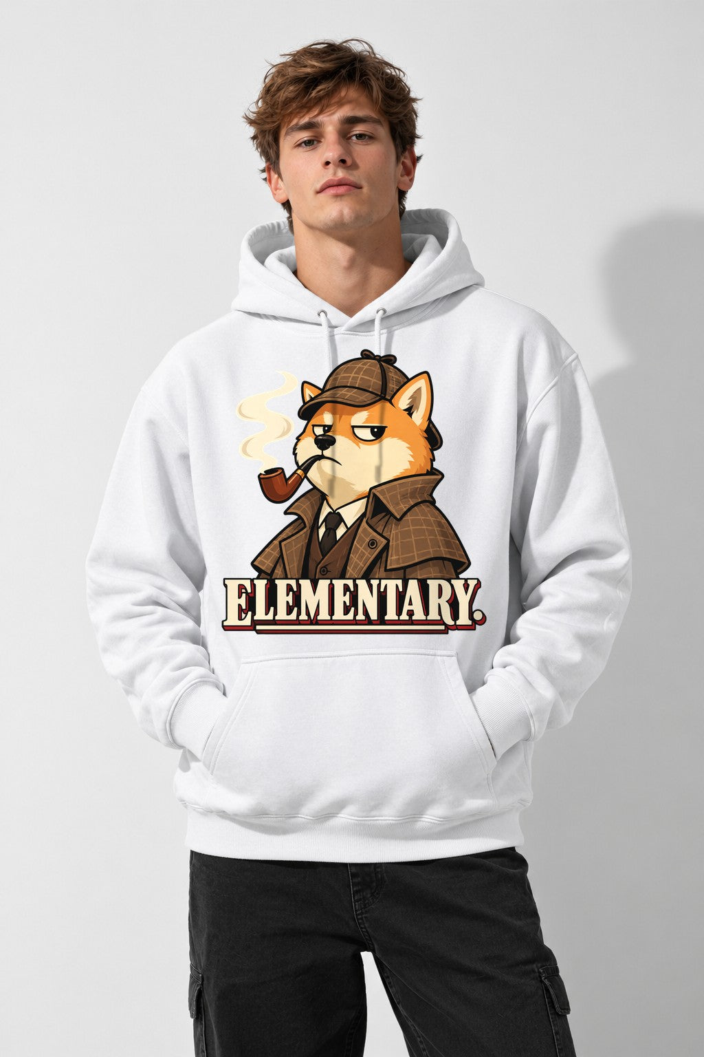 Elementary Detective Shiba - White