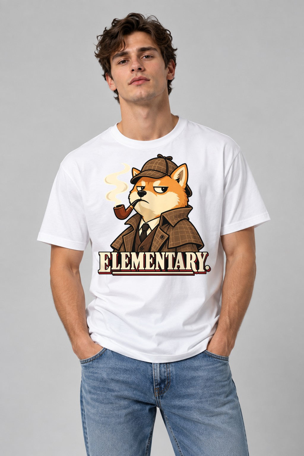 Elementary Detective Shiba - White