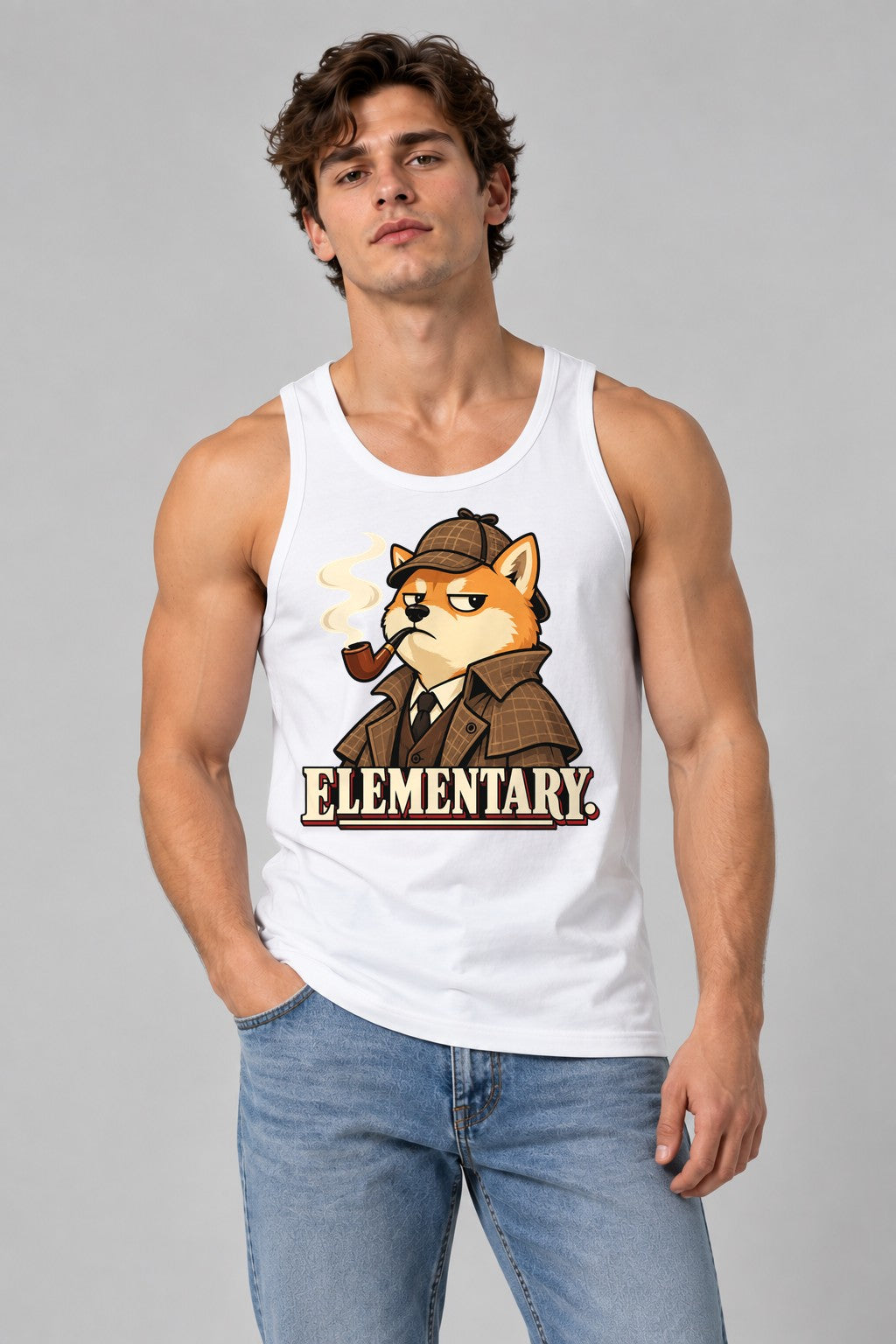 Elementary Detective Shiba - White