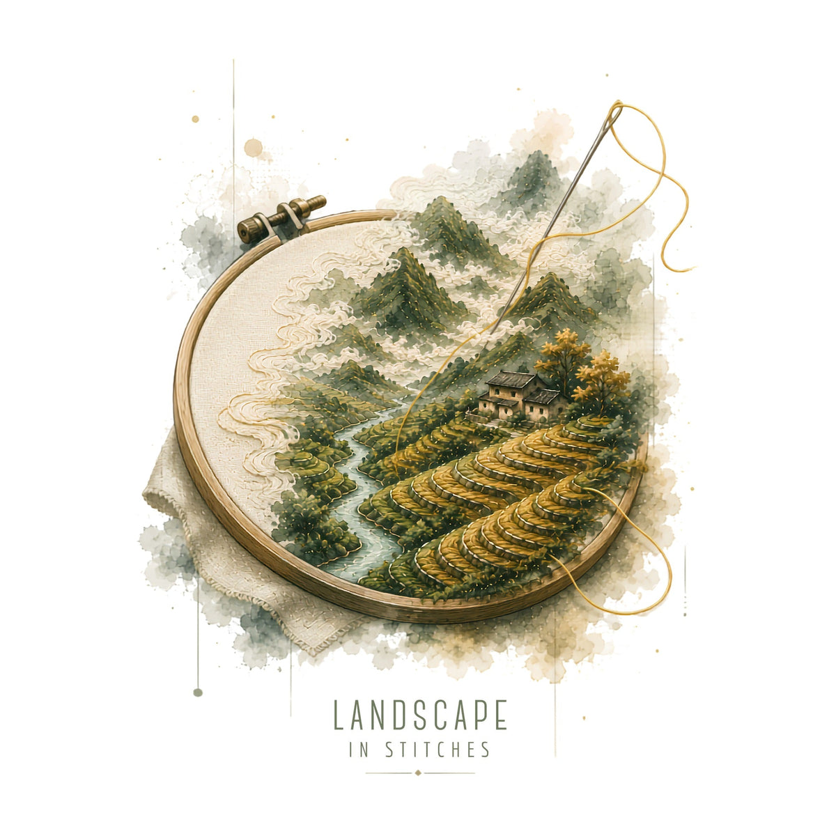 Embroidered Mountain Valley