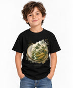 Embroidered Mountain Valley - Black