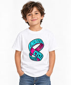 Endless Cycle Möbius Strip Graphic Tee - Bold Typography Art - White