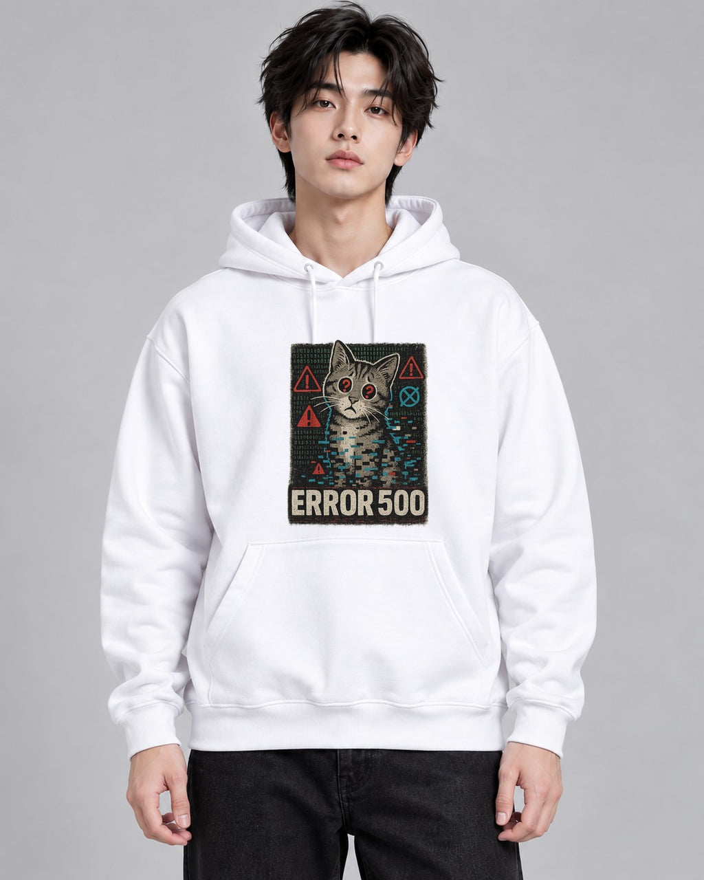Error 500 Cat - White