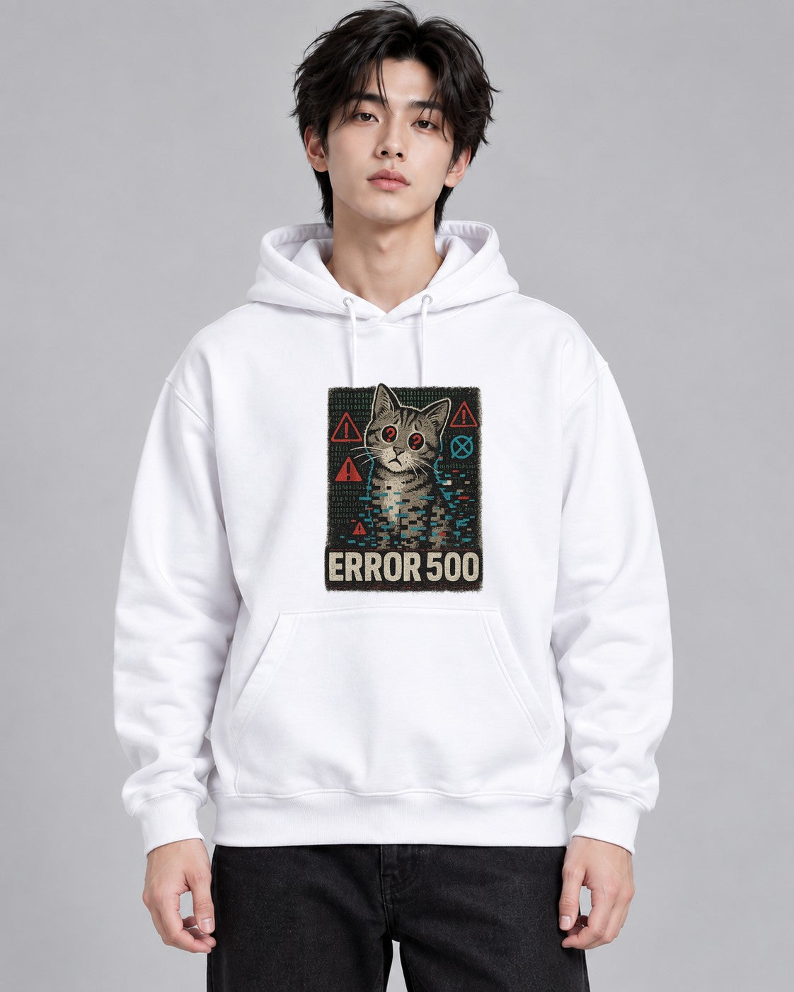 Error 500 Cat - White