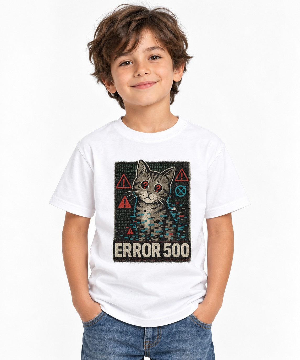 Error 500 Cat - White