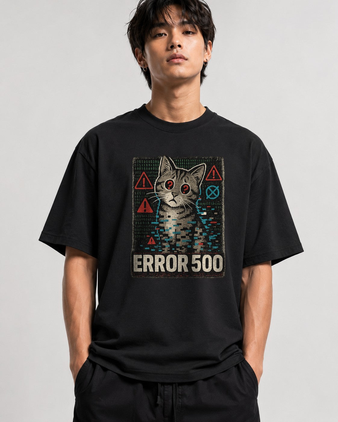 Error 500 Cat - Black