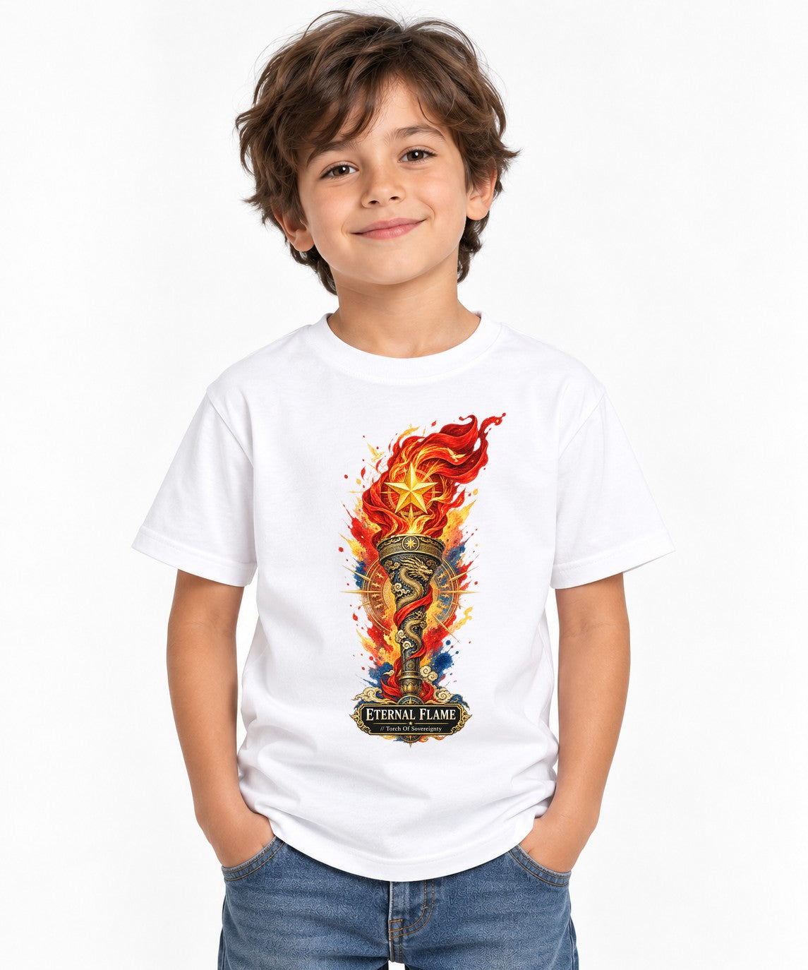 Eternal Flame Torch - White