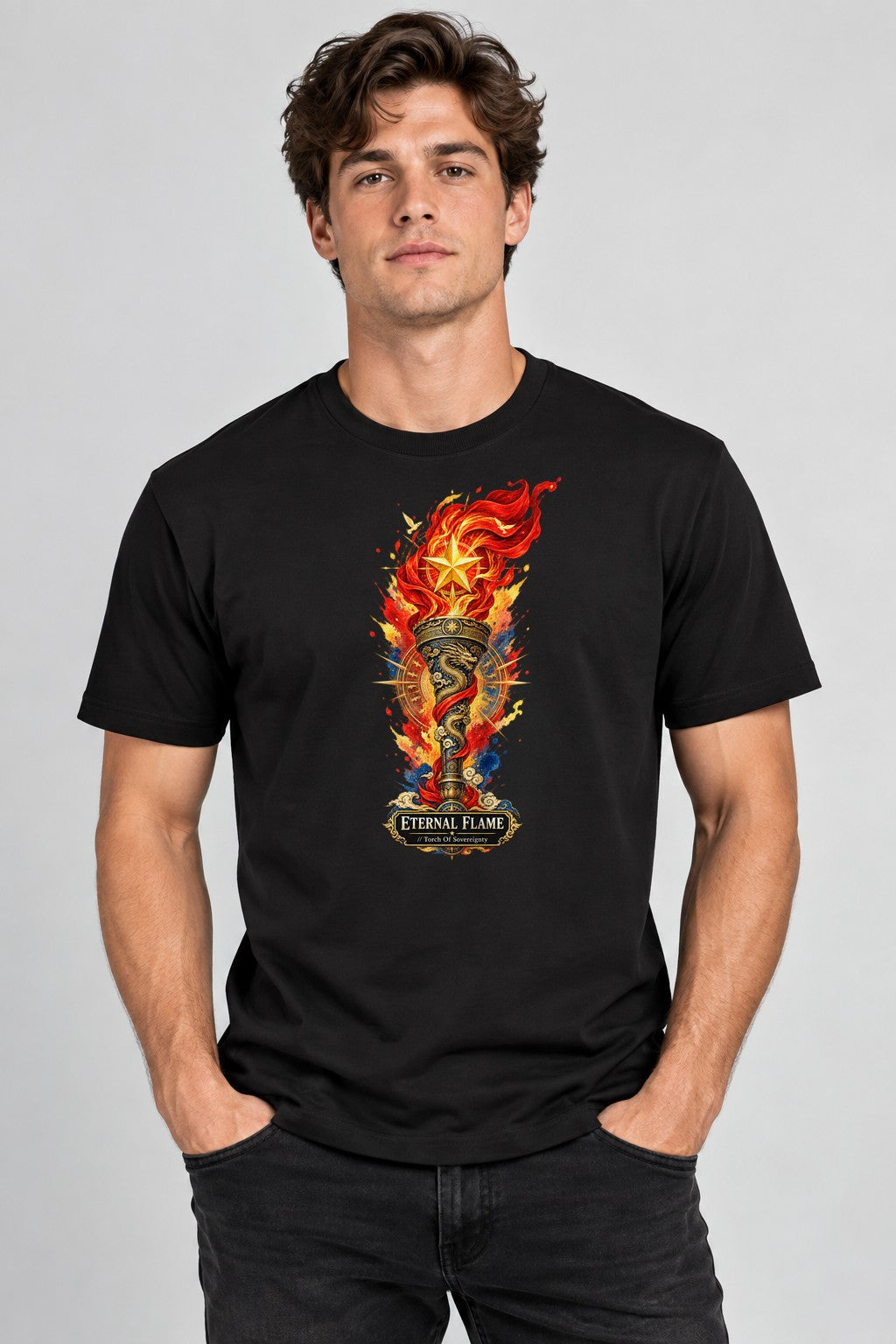 Eternal Flame Torch - Black