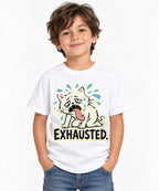 Exhausted Dog - White