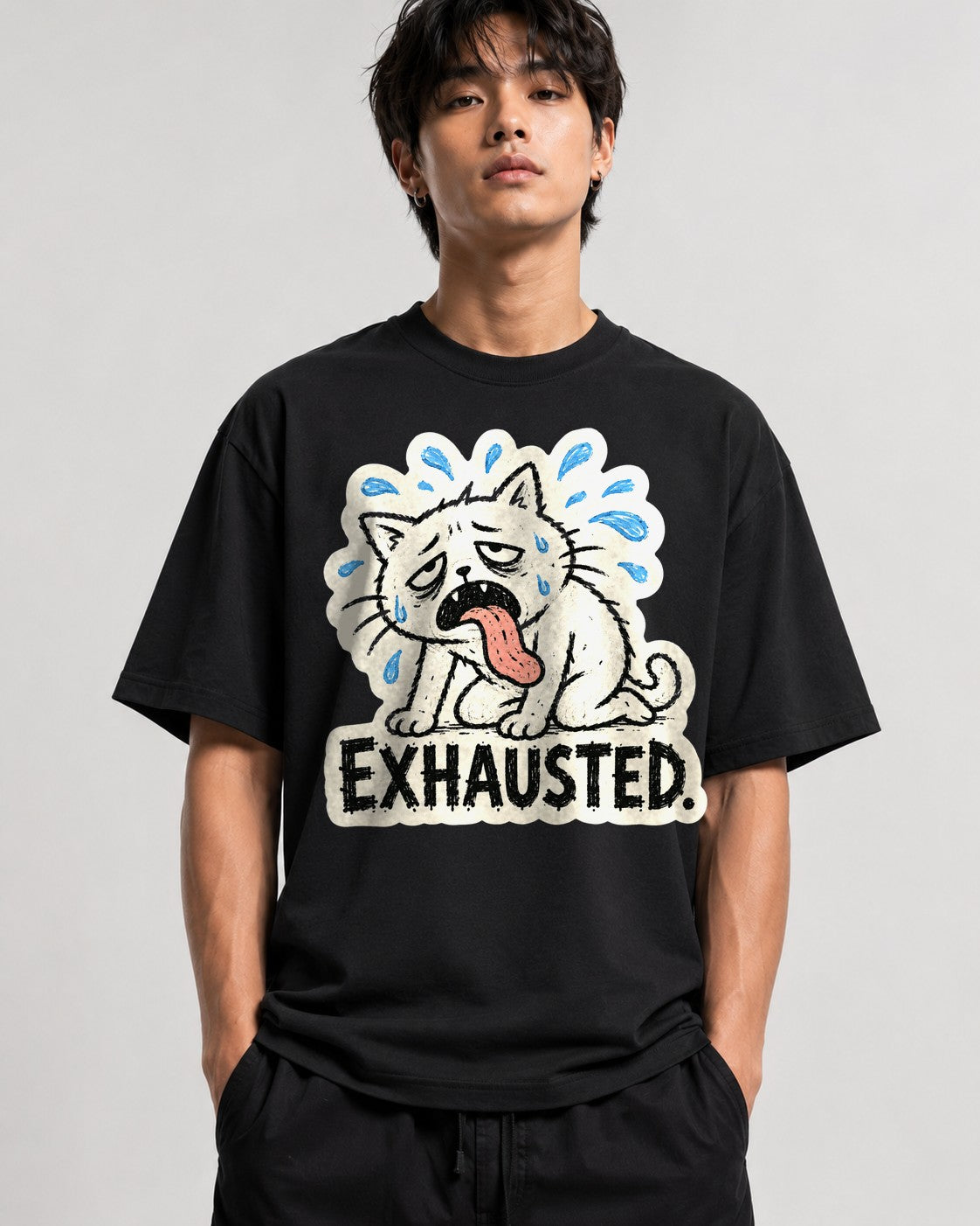 Exhausted Dog - Black