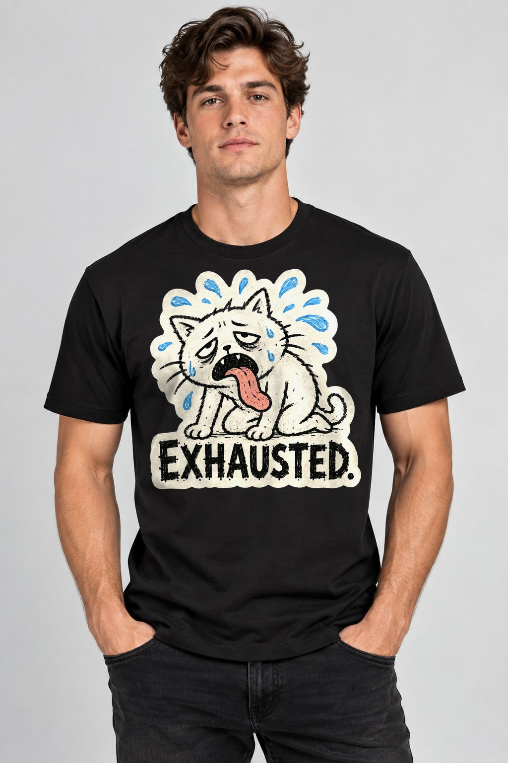 Exhausted Dog - Black